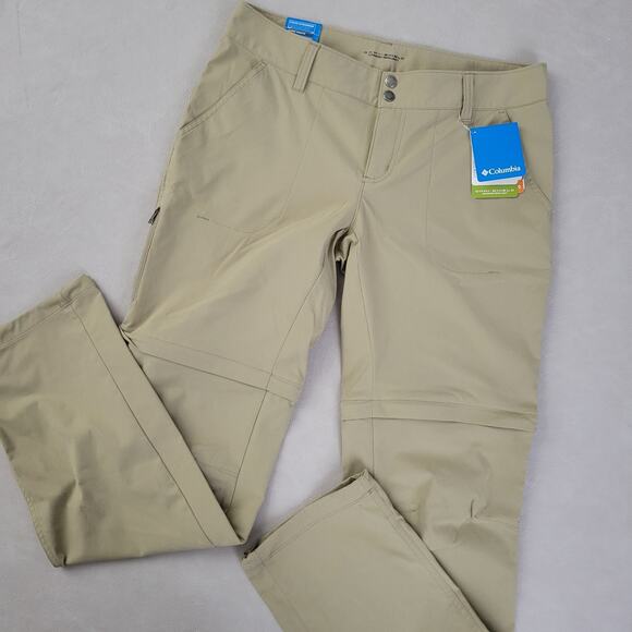 Columbia Pants - Columbia Womens Omni Shield Straight Leg Convertible Pants Active Fit 12 Long
